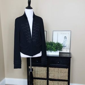 TORRID ringmaster style blazer, black